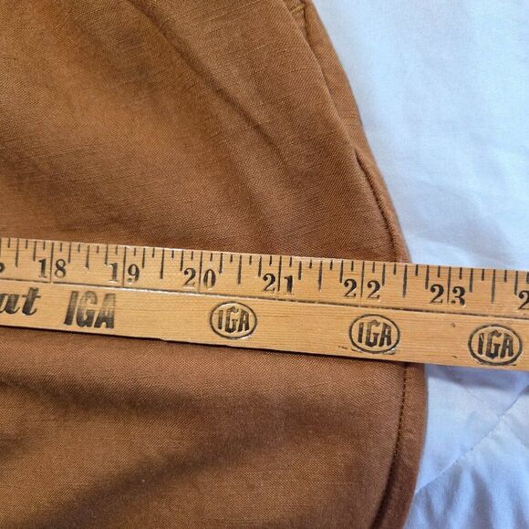 EUC A NEW DAY LINEN BLEND TAN SOFT PANTS SIZE M - Picture 14 of 16